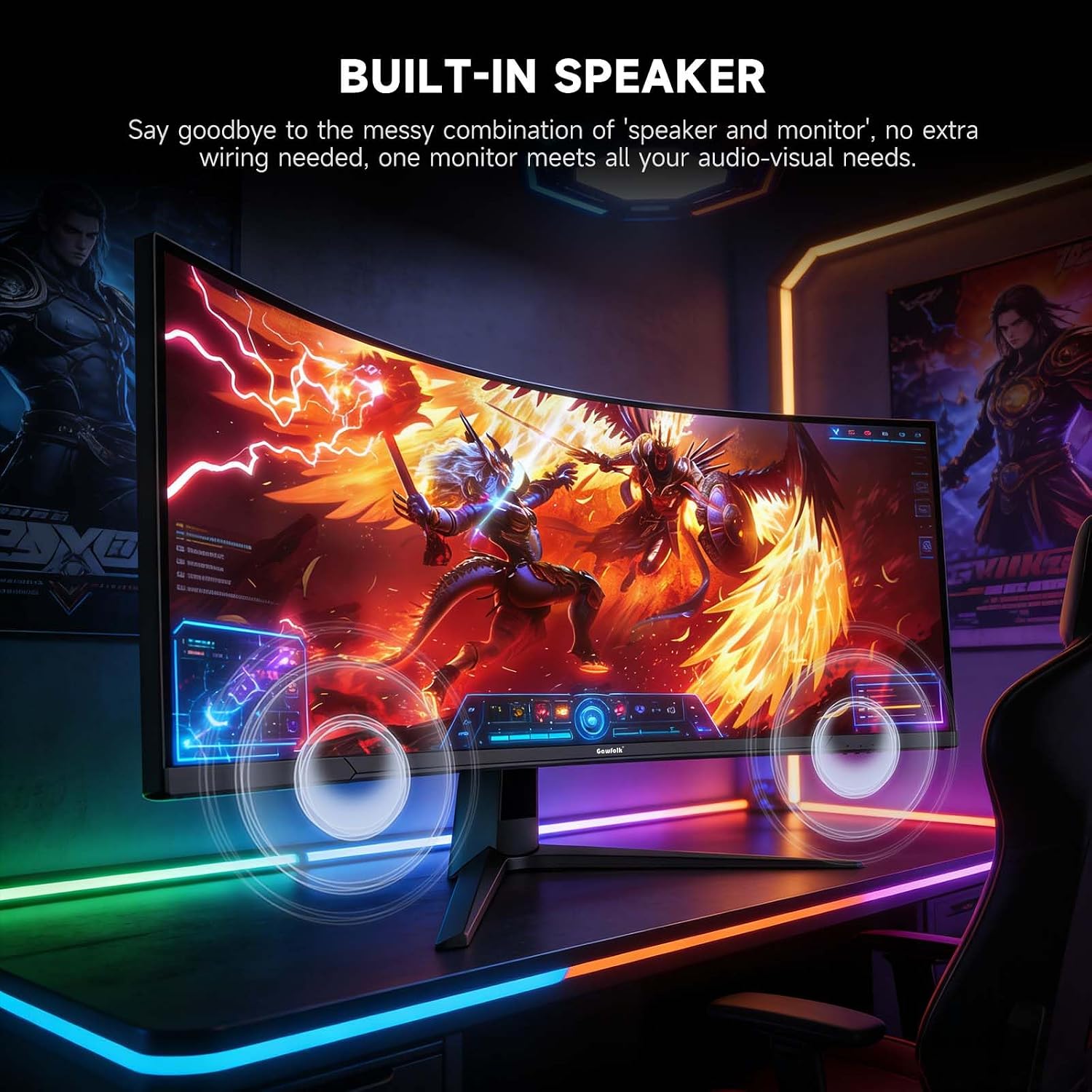 Monitor Gaming Curvo 45" Ultra-Wide 240Hz DQHD