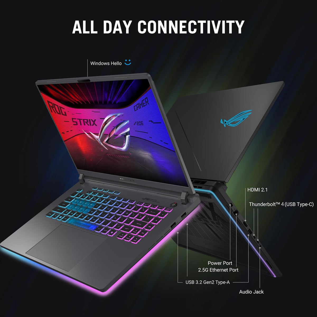 Portátil Gaming 16" FHD+ 165Hz con RTX 5060 e Intel i7