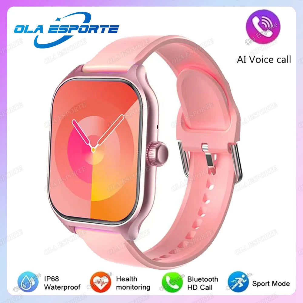 Rosa Color Reloj Smartwatch 2.01" AMOLED Llamadas BT Salud Avanzada