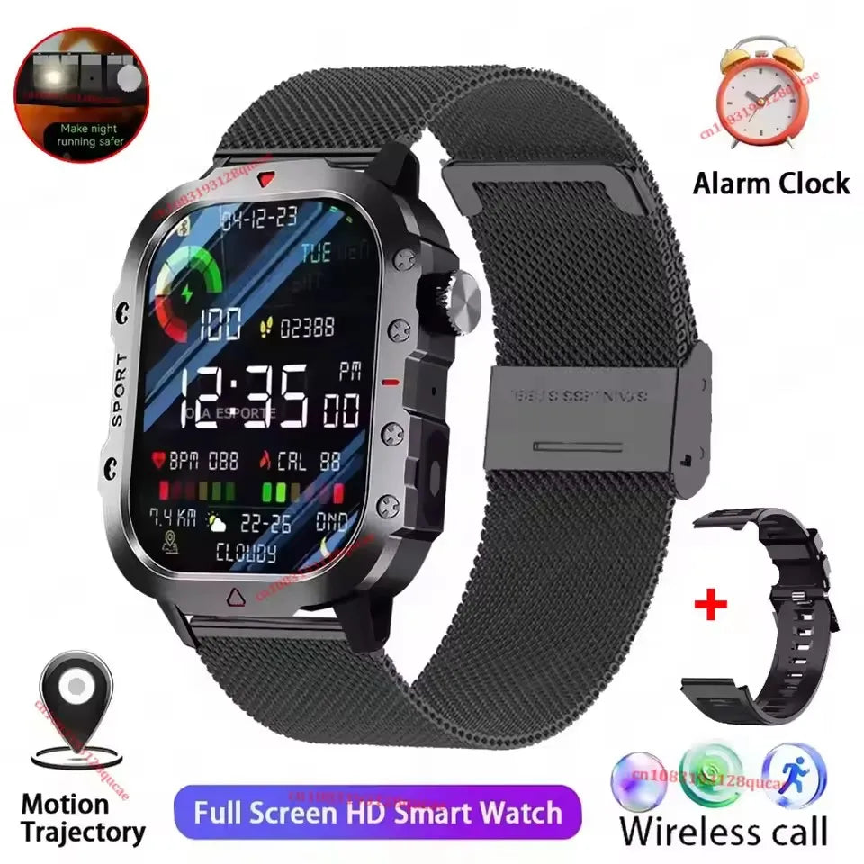 Bk22Milan 2.01 Color Reloj Inteligente Militar Hombre 3ATM con Llamadas BT