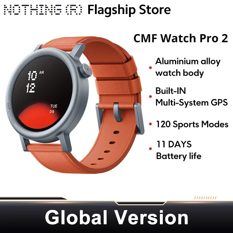 Naranja Color Reloj Inteligente AMOLED 1.32" con GPS y Llamadas BT