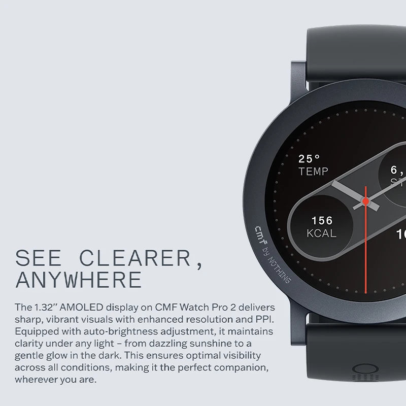 Reloj Inteligente AMOLED 1.32" con GPS y Llamadas BT
