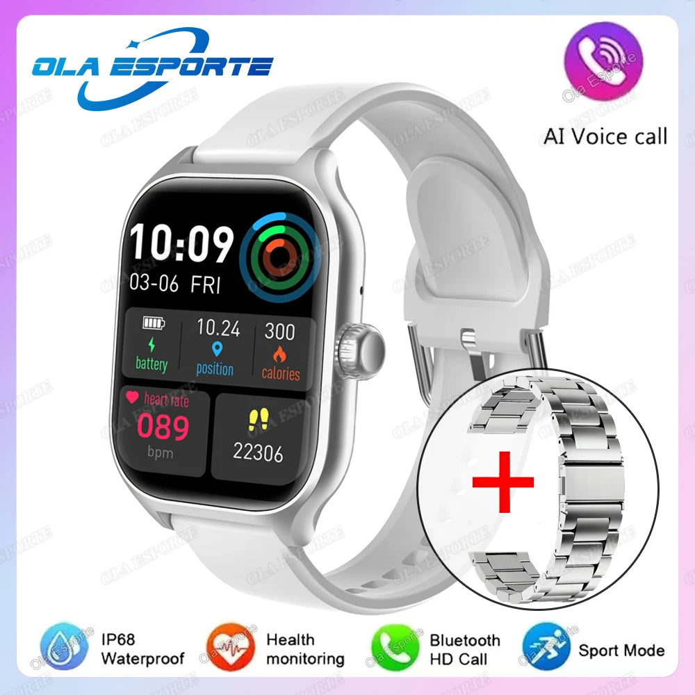 Wh20Szstrap Color Reloj Smartwatch 2.01" AMOLED Llamadas BT Salud Avanzada