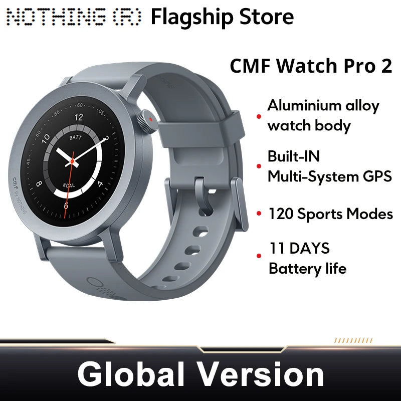 Gris claro Color Reloj Inteligente AMOLED 1.32" con GPS y Llamadas BT