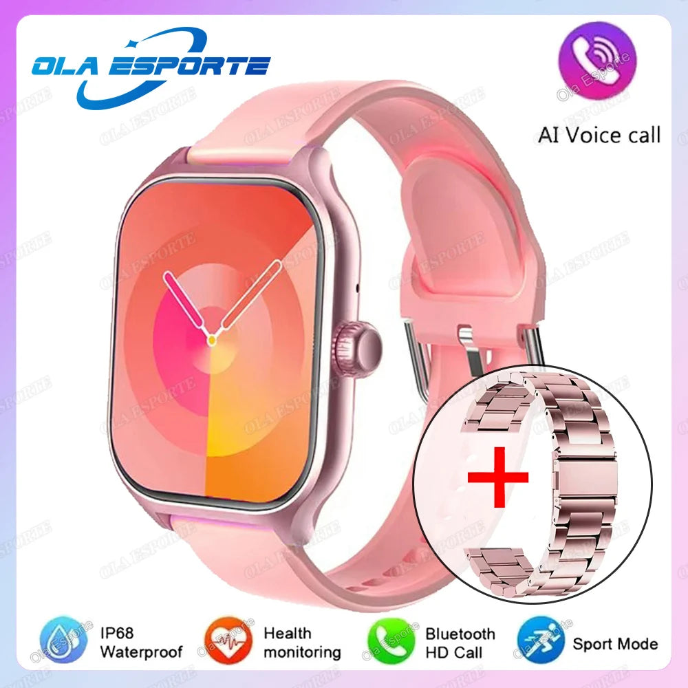 Pk20Szstrap Color Reloj Smartwatch 2.01" AMOLED Llamadas BT Salud Avanzada