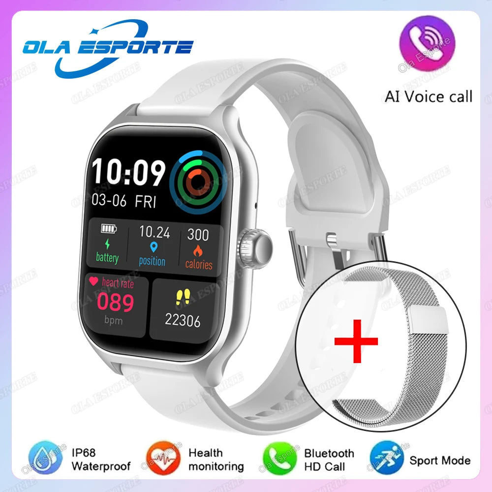 Wh20Milan Color Reloj Smartwatch 2.01" AMOLED Llamadas BT Salud Avanzada