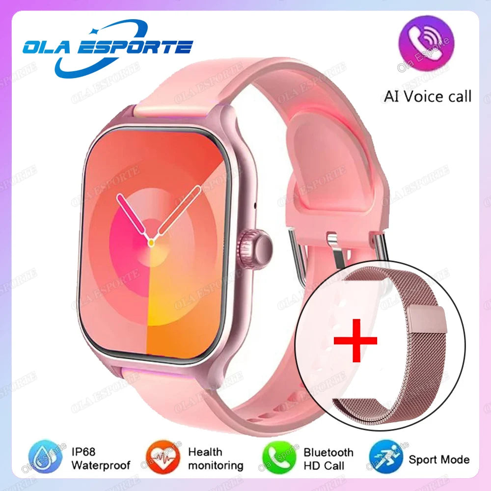 Pk20Milan Color Reloj Smartwatch 2.01" AMOLED Llamadas BT Salud Avanzada