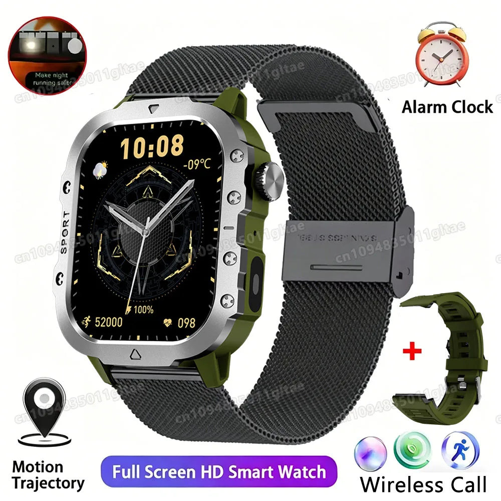 Gr22BkMilan 2.01 Color Reloj Inteligente Militar Hombre 3ATM con Llamadas BT
