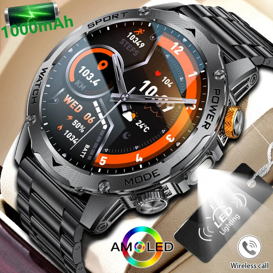 Reloj Inteligente Deportivo Hombre Llamadas IP68 1,7"